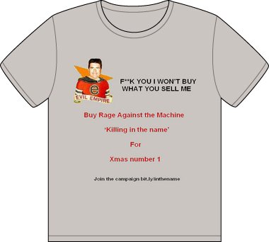 193 Rage Against the Machine Vs the X Factor Finalist... Show your support with a t shirt