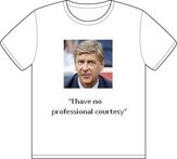 Arsene Wenger T Shirt (Print Logo) (Pre-Designed)