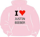 I Love Justin Bieber (Print Logo) (Pre-Designed)