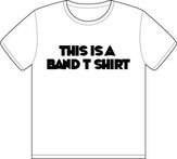 Band T Shirt (Print Text) (Pre-Designed)