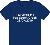 Facebook Crash T-shirt (Print Text) (Pre-Designed)