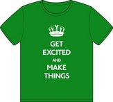Get Excited and Make Things (Print Logo) (Pre-Designed)