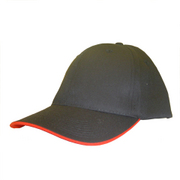 6 Panel Eco Sandwich Trim Baseball Cap
