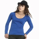 B&C Ladies Pink Classic Long Sleeve T-Shirt