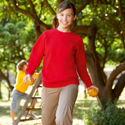 Fruit Of The Loom Children's Raglan Sleeve Sweatshirt