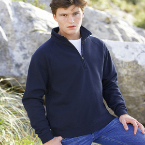 Fruit Of The Loom Zip Neck Sweatshirt