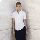 Fruit of the Loom lady fit short sleeve oxford shirt