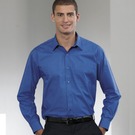 Russell Collection Long Sleeve Easy Care Cotton Poplin Shirt