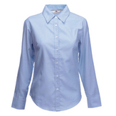 Fruit of the Loom lady fit long sleeve oxford shirt