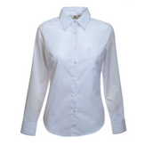 Fruit of the Loom lady fit long sleeve poplin shirt