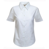 Fruit of the Loom lady fit short sleeve oxford shirt