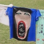Offensive And Healing T Shirts In The News Clothesline project courtesy of UTedu