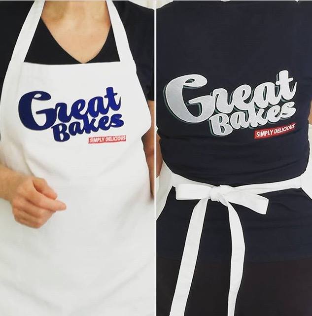 Our customer at Great Bakes loves their personalised apron!