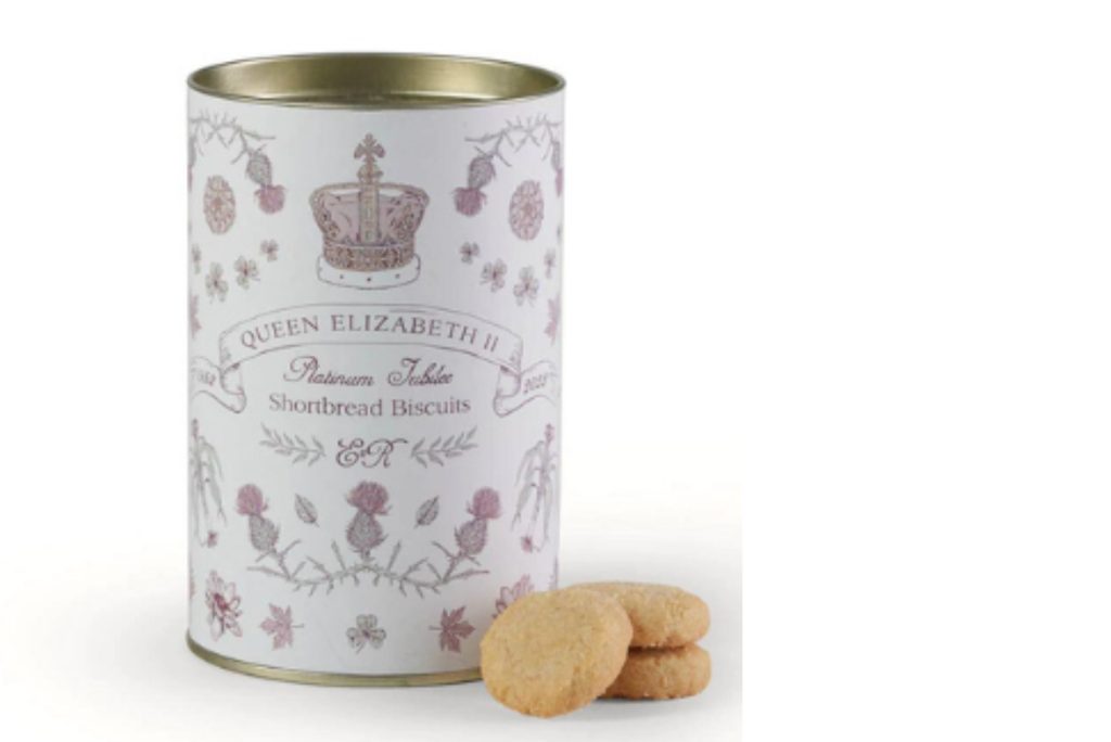 platinum jubilee shortbread biscuit tin