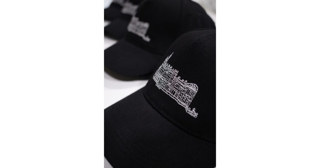 embroidery on a baseball cap