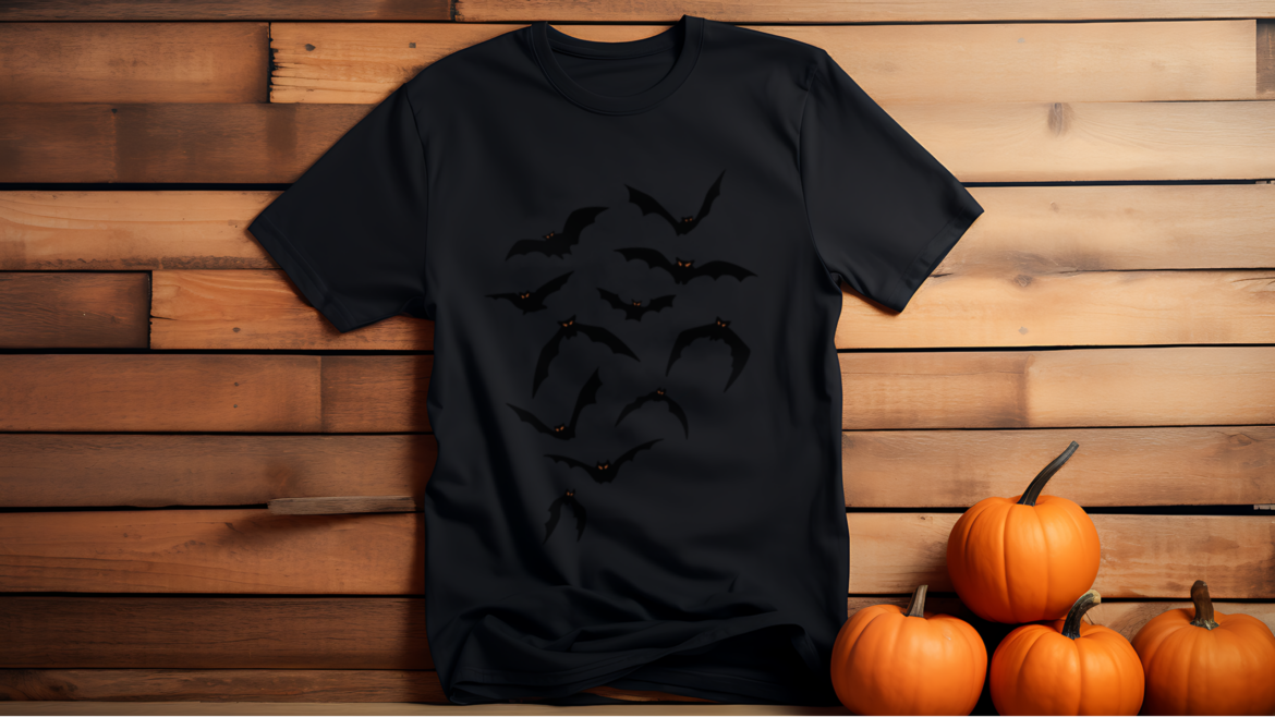 Custom Black Bat T-Shirt