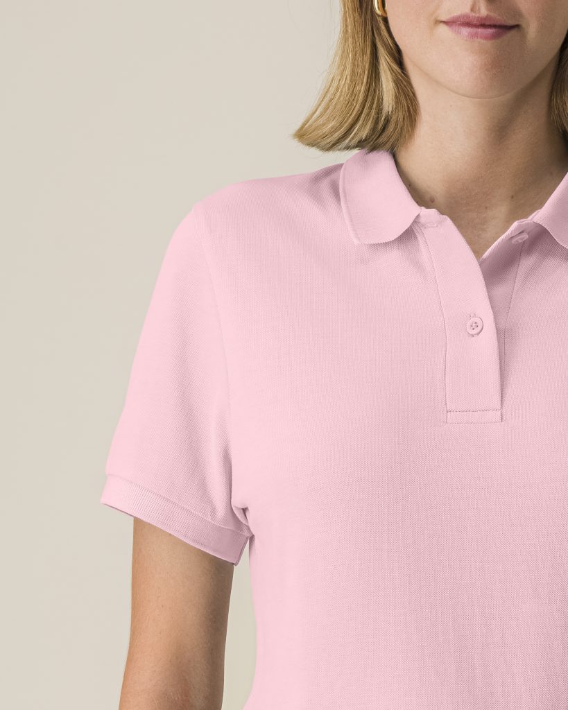 Stanley/Stella Organic Unisex 2.0 Prepster Polo Shirt (Bubble Pink)