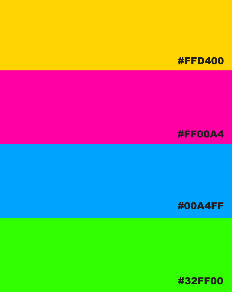 Colour Palette for Bright Colours