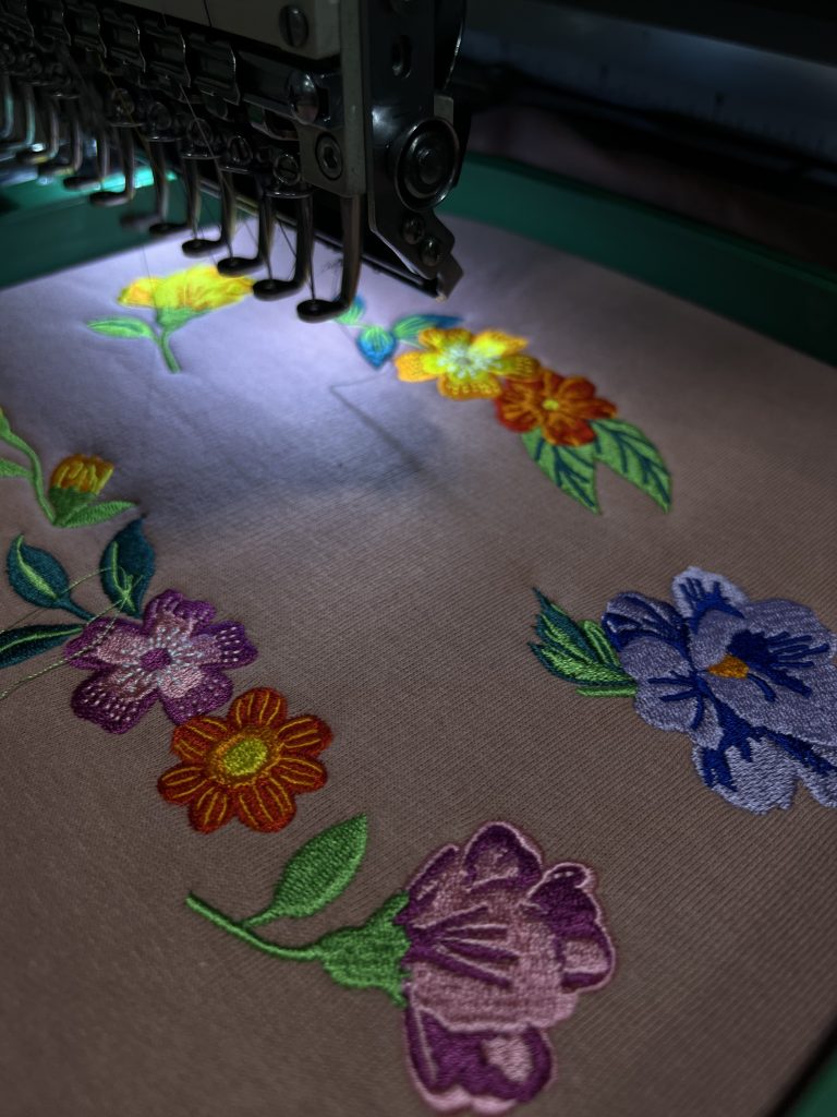 embroidered garment