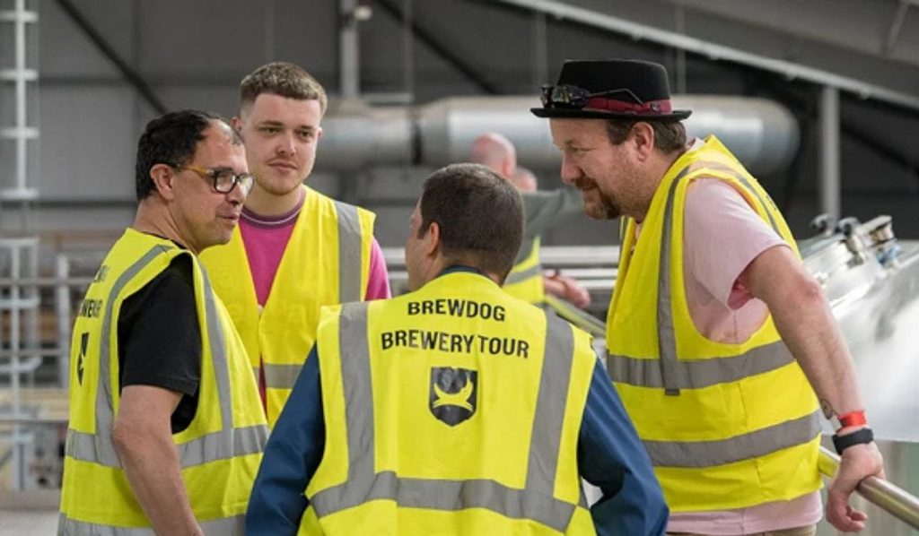 people wearing Brewdog hi-vis uniform