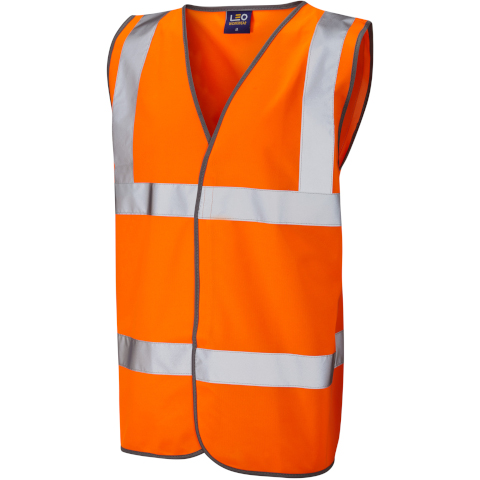 Leo Workwear Hi Vis Tarka Waistcoat