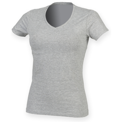 SF Ladies Feel Good V Neck Stretch T-Shirt - SF Ladies Feel Good V Neck ...