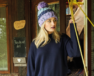 Beechfield Knitted Colours Slouch Beanie Hat