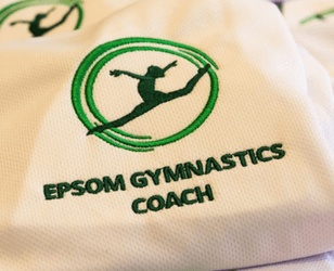 Embroidered fitness logo