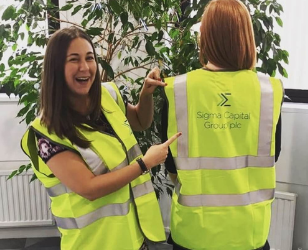 Printed hi vis vests