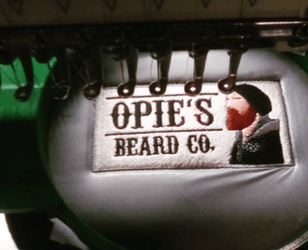 Detailed embroidery logo