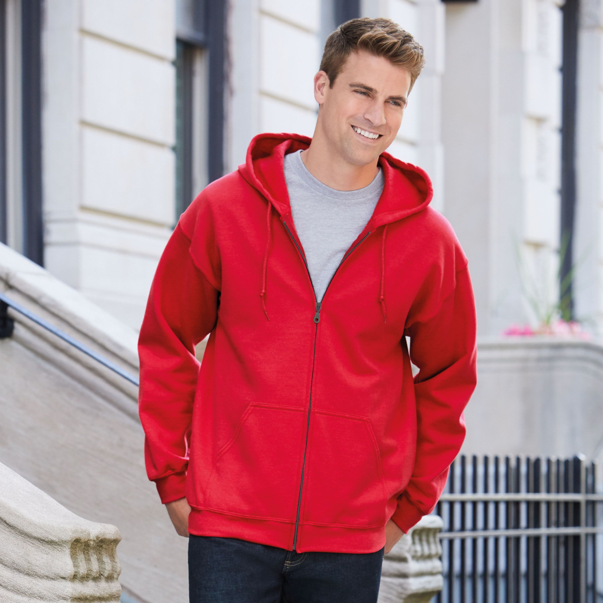 Full Zip Hoodie 4x Men's Sweatshirts Gildan Men's Full-Zip