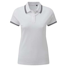 Asquith & Fox Women's Classic Fit Tipped Polo