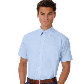 B&C Oxford Men's Short Sleeve Shirt