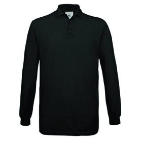 B&C Safran Long Sleeve Pique Polo Shirt