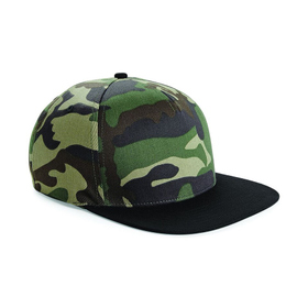 Beechfield Camo Snapback Cap