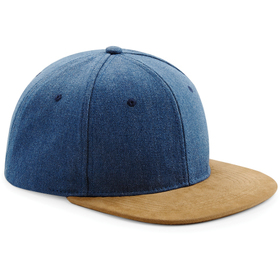 Beechfield Suede Peak Snapback Cap