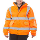 Beeswift Hi-vis Fleece Lined Bomber Jacket