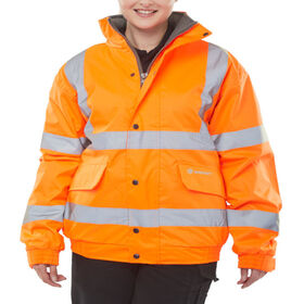 Beeswift Hi-vis Fleece Lined Bomber Jacket