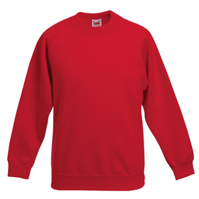 Fruit Of The Loom Premium Children's Raglan Sleeve Sweatshirt