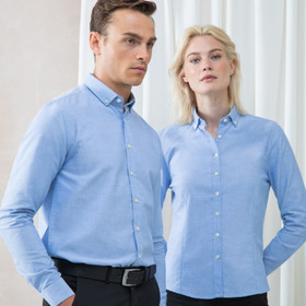 Henbury Modern Long Sleeve Oxford Shirt (Regular Fit)