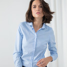 Henbury Women's Long Sleeve Stretch Blouse