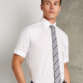 Kustom Kit Mens Slim Fit Short Sleeve Business Shirt