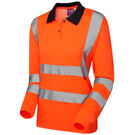 Leo Workwear Hi Vis BEAFORD Women's Long Sleeved Polo Shirt