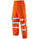 Leo Workwear Hi Vis Instow Breathable Executive Cargo Overtrouser