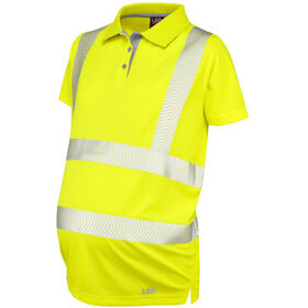 Leo Workwear Hi Vis Lovacott Coolviz Ultra Women's Maternity Polo Shirt