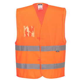 Portwest Hi-Vis Half Mesh Two Band Vest