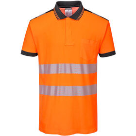 Portwest PW3 Hi-Vis Cotton Comfort Polo Shirt Short Sleeve