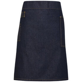 Premier Division Waxed-Look Denim Waist Apron