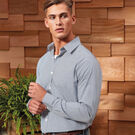 Premier Microcheck (Gingham) Long Sleeve Cotton Shirt