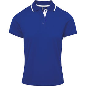 Premier Women's Contrast Coolchecker Polo Shirt